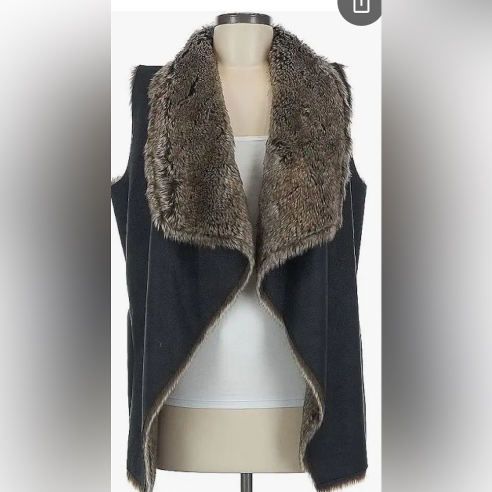 Brown Faux Fur Vest